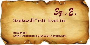 Szekszárdi Evelin névjegykártya